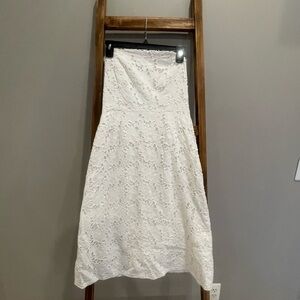 Lilly Pulitzer white strapless dress